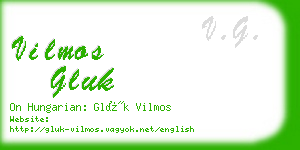 vilmos gluk business card